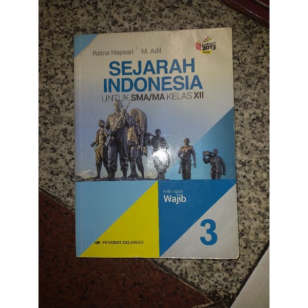 buku sejarah Indonesia kelas XII Erlangga