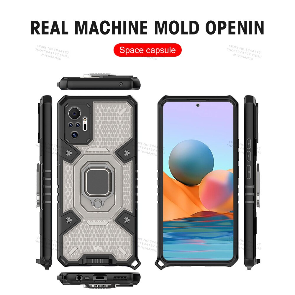 CASE XIAOMI MI 11T / MI 11T PRO HARDCASE HYBIRD WARRIOR RING ARMOR SPACE CAPSULE CASING