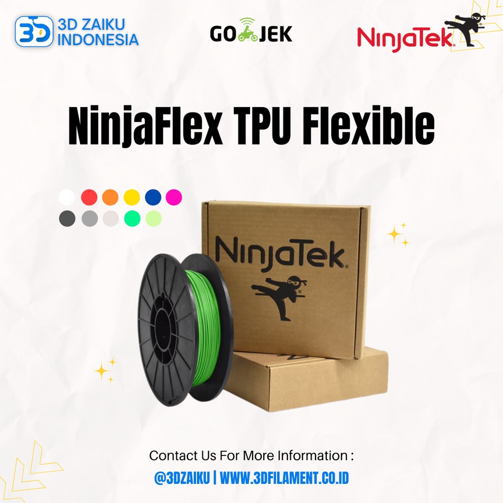 Original NinjaTek NinjaFlex TPU Flexible 3D Filament from USA