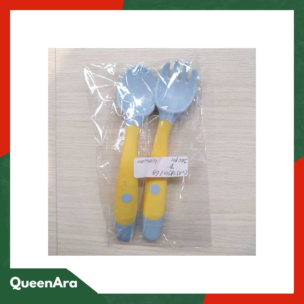 LOPE Sendok Garpu Bayi Soft Silicone Spoon - LP71