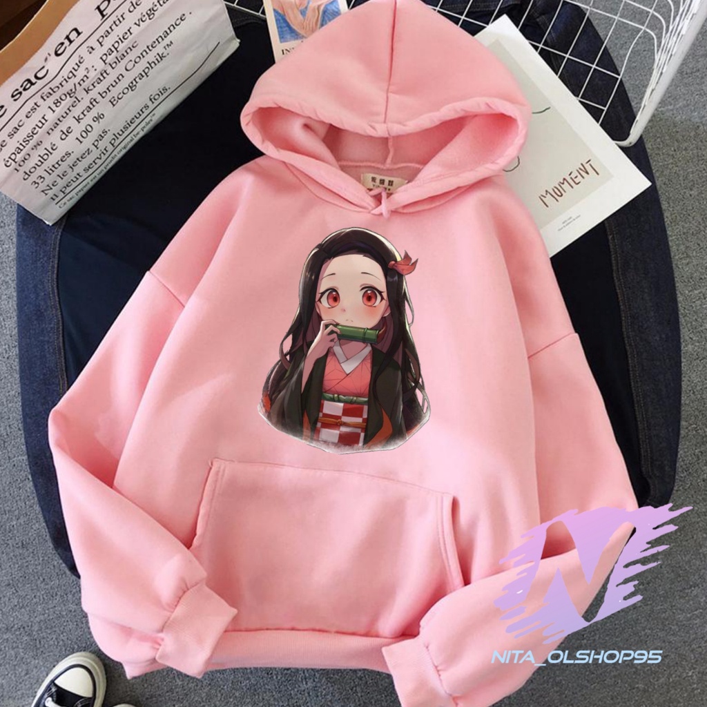 SWEATER NEZUKO HOODIE ANAK ANIME NEZUKO