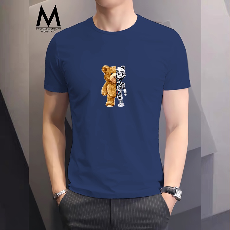 Lilipop Kaos Pria Ted Bear Robot Baju Distro Basic Tshirt Kasual