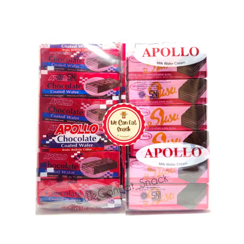 

Waffer Apollo Biskuit Legendaris 12 Pcs Coklat & Susu