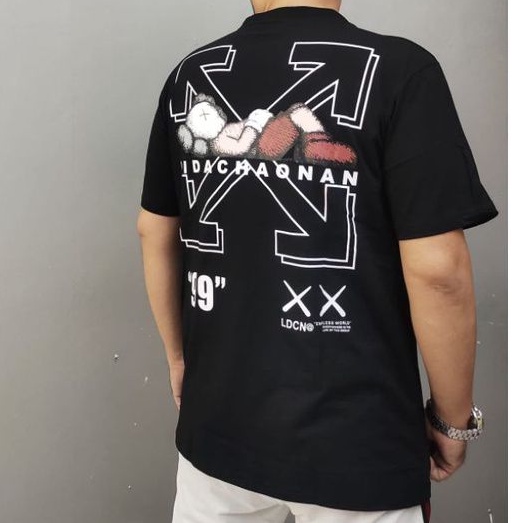 KAOS PRIA ATASAN FASHION T'SHIRT OFF WHITE IMPORT PREMIUM QUALITY. 006