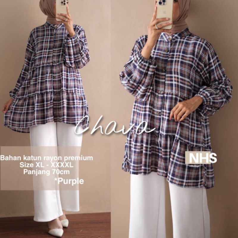 CHAVA BLOUSE TUNIK TOP SIZE JUMBO XL XXL XXXL XXXXL