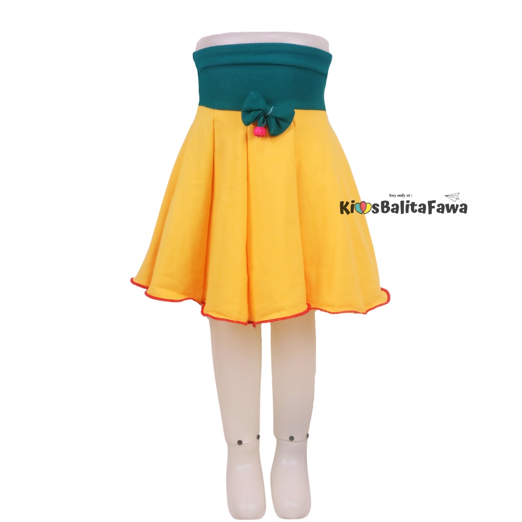 [POLOS] Rok Pita Bianca uk 8-10 Tahun / Skirt Anak Perempuan Cewek Skirt Pendek Polos Import Motif