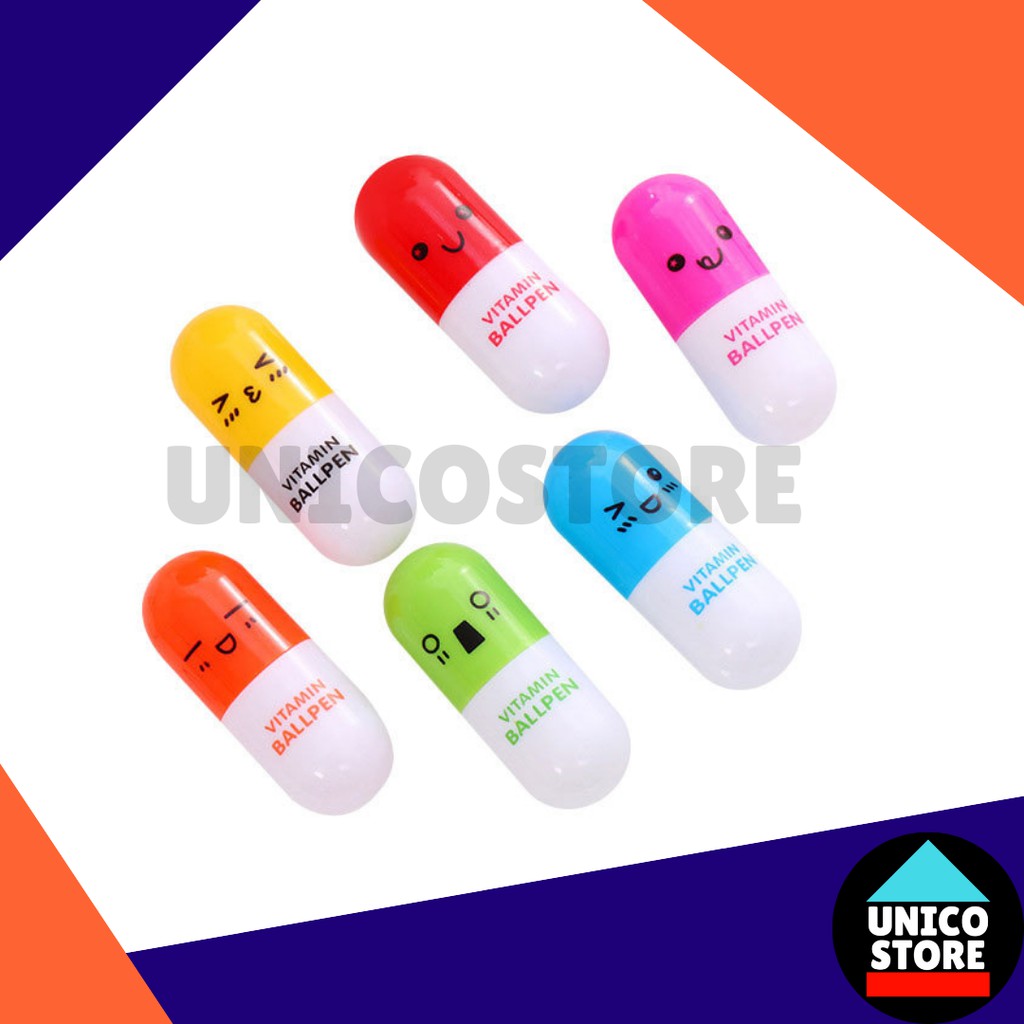 

PULPEN KAPSUL VITAMIN / PENA VITAMIN UNIK / PENA VITAMIN KAPSUL / PULPEN KAPSUL LUCU SOUVENIR