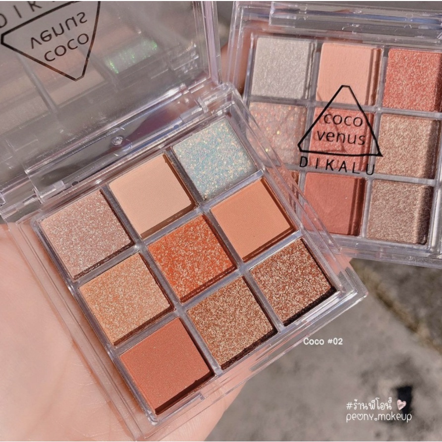 DIKALU COCO VENUS Korean Eyeshadow Pallete Murah Matte  Palet 9 Warna Waterproof XX012 XX016