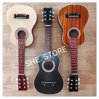 Image of GITAR JUNIOR / UKULELE 6 SENAR / GITAR MINI ACOUSTIK / GARANSI PENGIRIMAN - PACKING AMAN