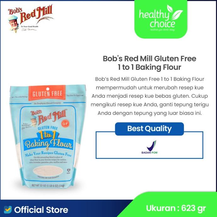 

[COD] Bob's Red Mill Gluten Free 1-To-1 Baking Flour 623 gr [COD]