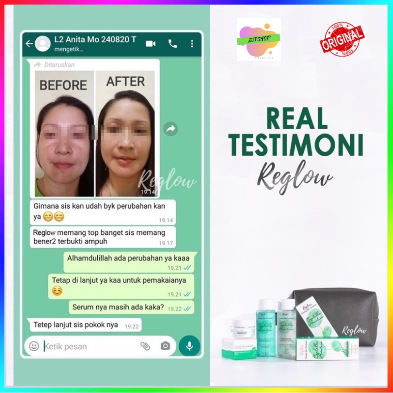 [1 PAKET] REGLOW GLOWING SERIES by dr Shindy Putri Skin Treatment Original BPOM - RE GLOW PAKET WHITENING & FLEK HITAM BERAT MENAHUN & ACNE JERAWAT BEKAS JERAWAT MS GLOW, JJ GLOW, ADORALY, BEAUTY IN THE POT, JUSTMINE dr sindy putri-2