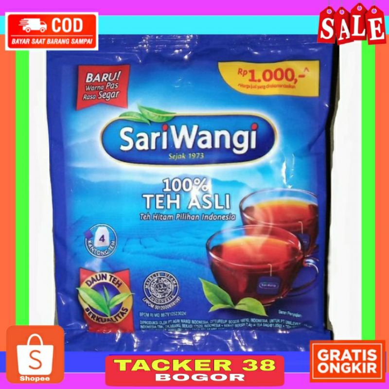 

SARIWANGI TEH CELUP ISI 4 PCS TEH ASLI