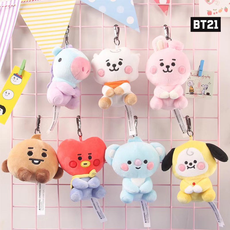 Boneka Duduk KPOP BTS Baby 12cm TATA COOKY CHIMMY KOYA SHOOKY MANG RJ Baby Gantungan Kunci Mewah In Stock New Arrival