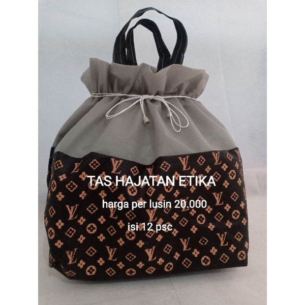 (1 lusin =12 psc) tas serut motif mewah dus nasi 22