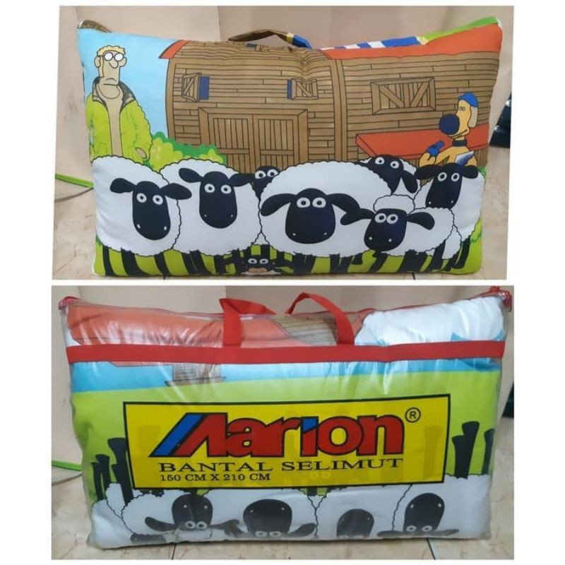 Balmut - Bantal Shaun the Sheep - Balmut karakter - Selimut anak