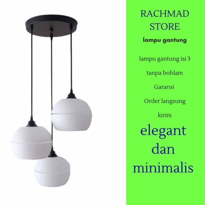 Lampu gantung / lampu hias minimalis moderen ruang tamu teras putih is
