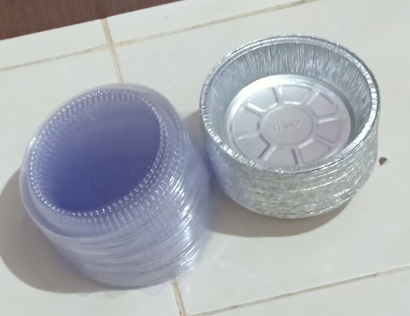 Isi 10pcs Alumunium Foil Bulat 710/34 / Alumnium Foil Rx725  Pakai Tutup