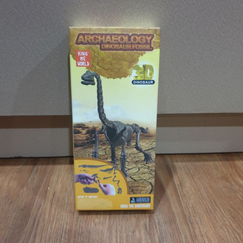 Mainan Anak 3+ Archaeology Dinosaur Fossil 3D Puzzle Dinosaur Yellow