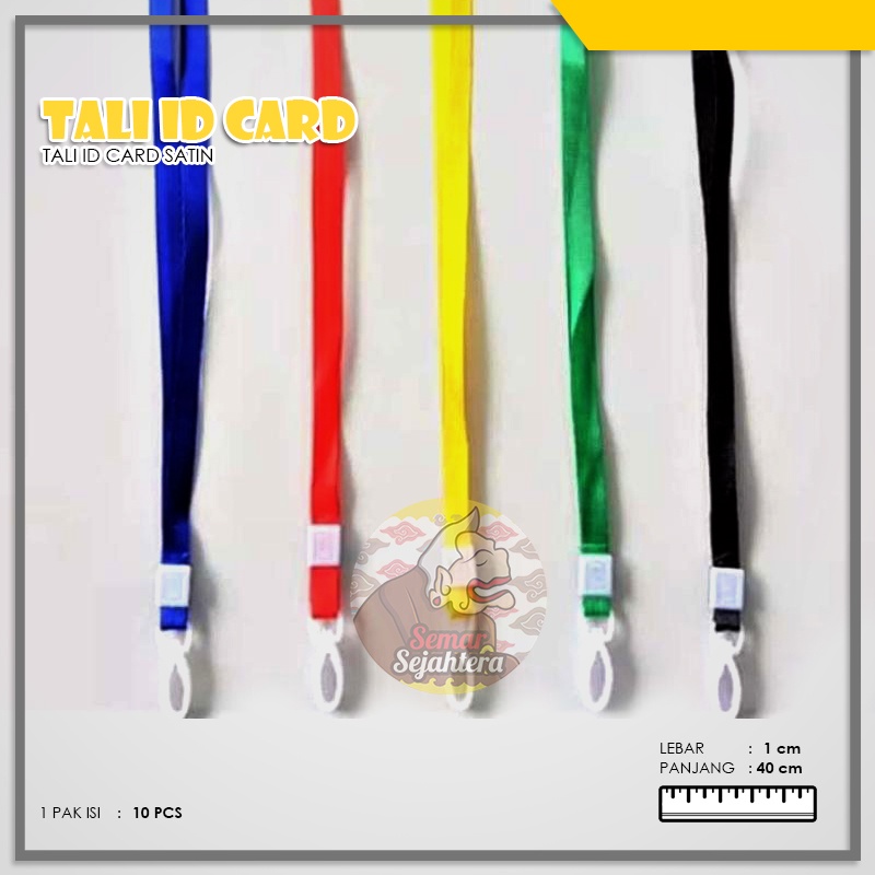 

[PCS] TALI ID CARD STRAP / LANYARD / STRAP SATIN 1 CM*