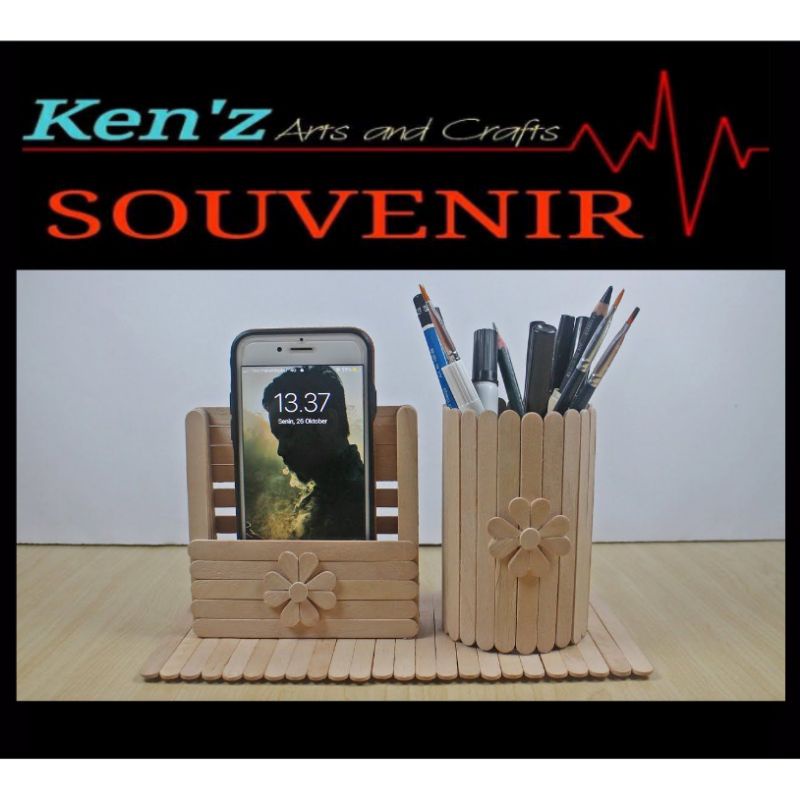 

TEMPAT PENSIL Stik es kerajinan tangan sekolah / prakarya