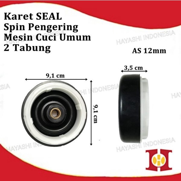 Seal Spin Sil Karet Dinamo Pengering Mesin Cuci Tabung AS 12 14 16 MM