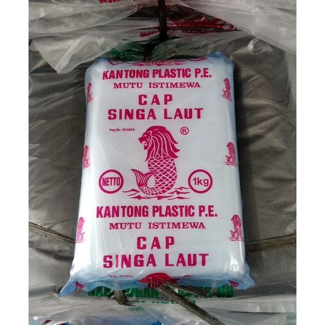plastik PE 18x25 ( uk 1kg ) singa laut