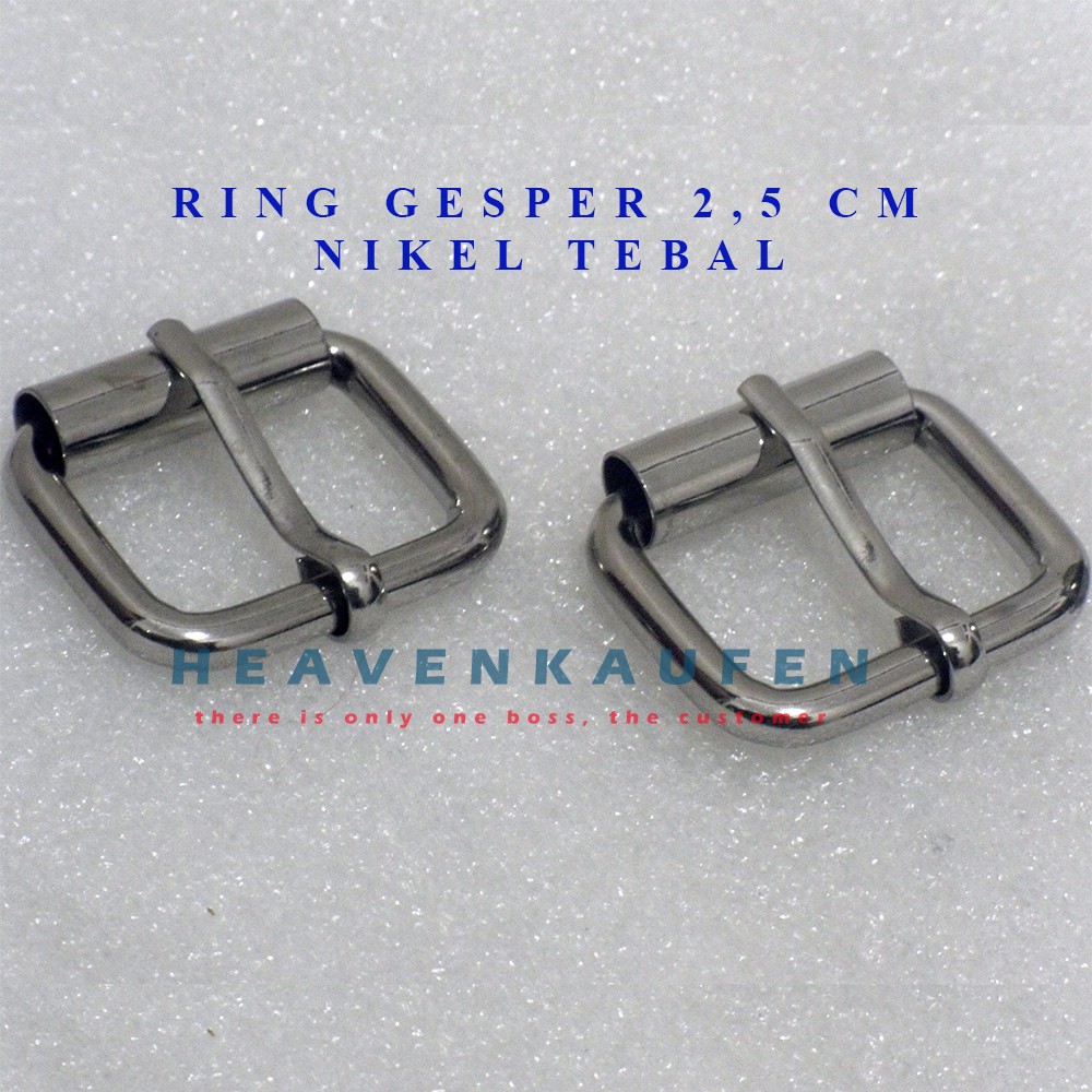 Ring Gesper Nikel 2,5 cm Kualitas Premium Tebal Bagus