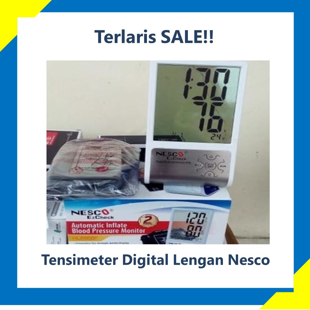 TERMURAH  Tensimeter Digital Lengan Nesco / Alat ukur Tekanan Darah / Tensi
