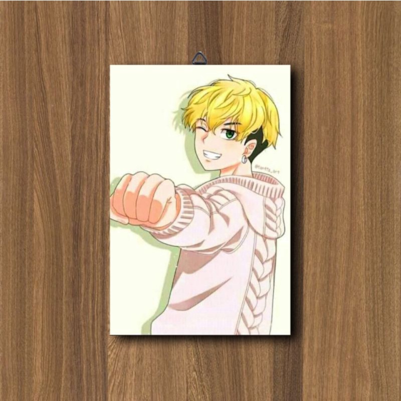 HIASAN DINDING KAMAR CHIFUYU MATSUNO TOKYO REVENGERS ANIME / POSTER KAYU ANIME / DEKORASI KAMAR-C13
