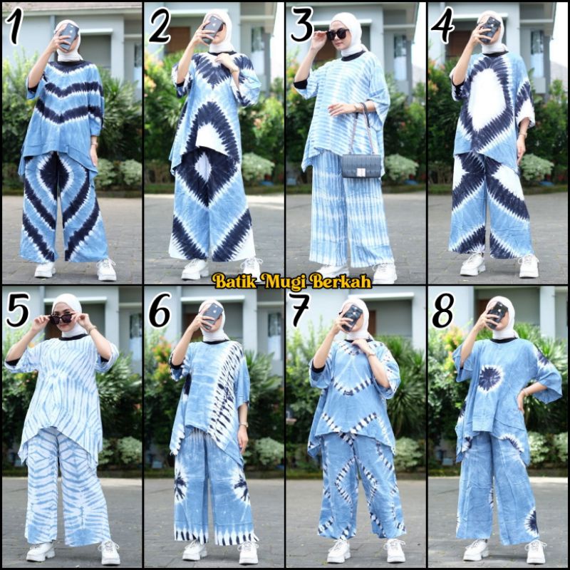 JUMBO SET LD 130 MOTIF SHIBORI RAYON ONE SET