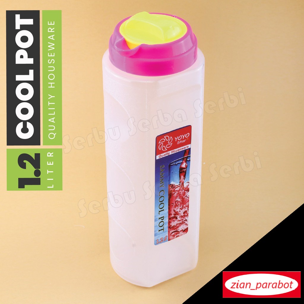 wadah botol air minum kulkas dingin 1,2 liter cool pot