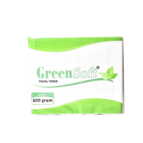 TISSUE WAJAH GREEN SOFT 600 GRAM