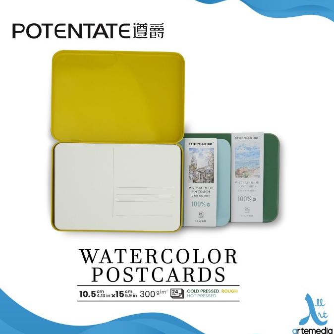 

(BISA COD) Kertas Cat Air Potentate Cotton Postcard Watercolor Paper Metal Box TERBARU Kode 372