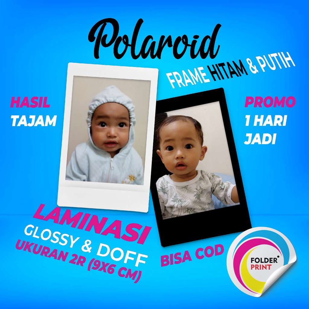 Cetak Foto Polaroid 2R Glossy Murah Anti Luntur