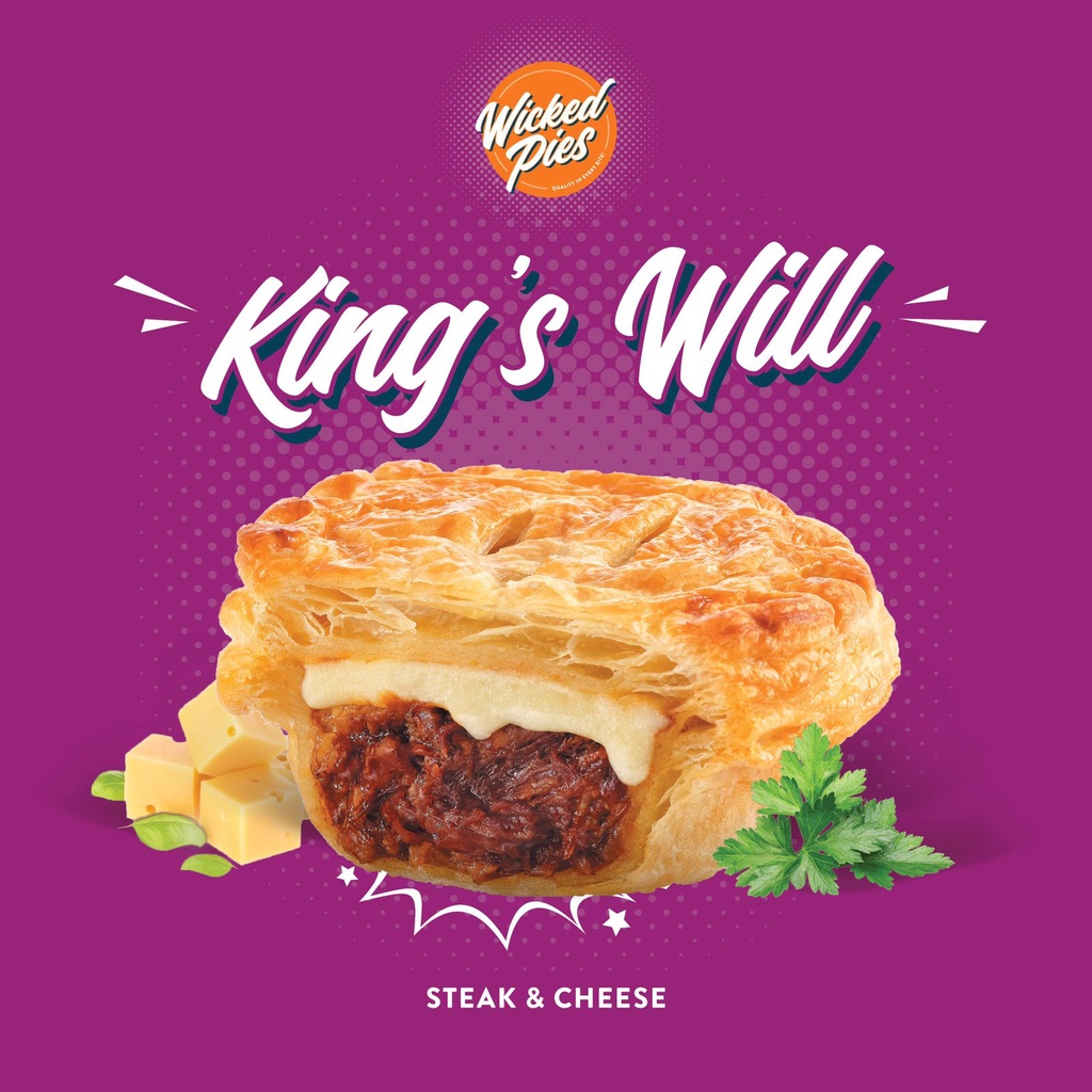 

Wicked Pies | King's Will (Steak & Cheese)