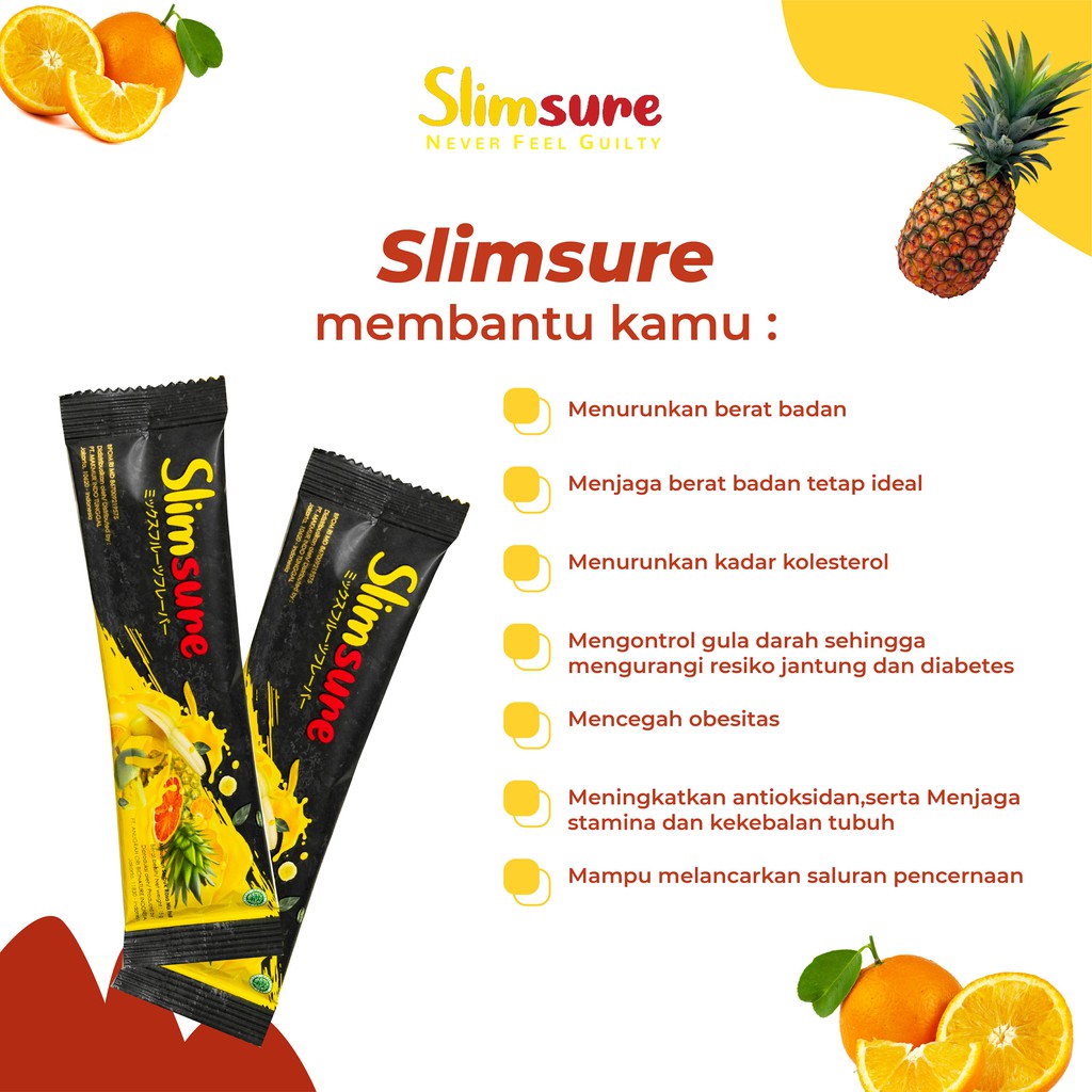 (BISA COD) Slimsure Block Fat isi 15 Sachet Original Slim Sure Pelangsing