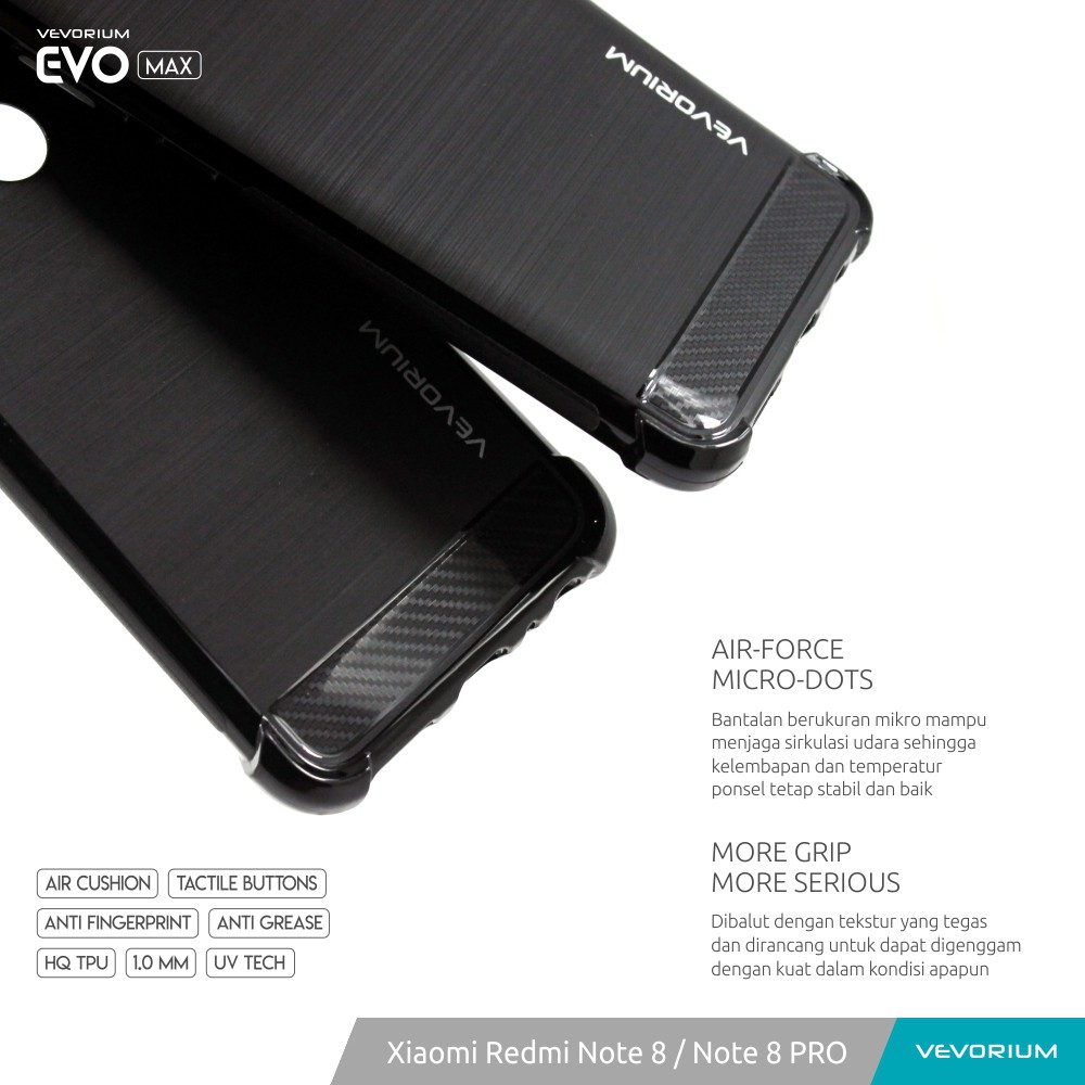 VEVORIUM EVO MAX Xiaomi Redmi Note 8 PRO Note 8 Anticrack Case