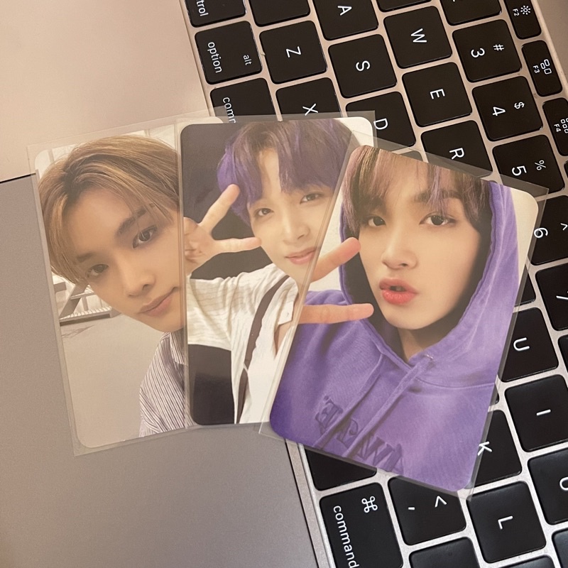 WTS PC PHOTOCARD HAECHAN HOODIE UNGU WITH PAIR HAECHAN DAD V2 SELCA POSTER CHENJI POSTCARD SVT