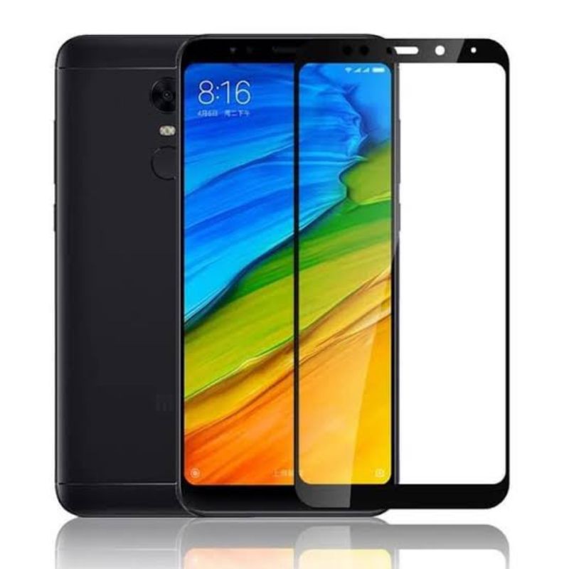 Redmi 5 plus Tempered Glass Full Lem