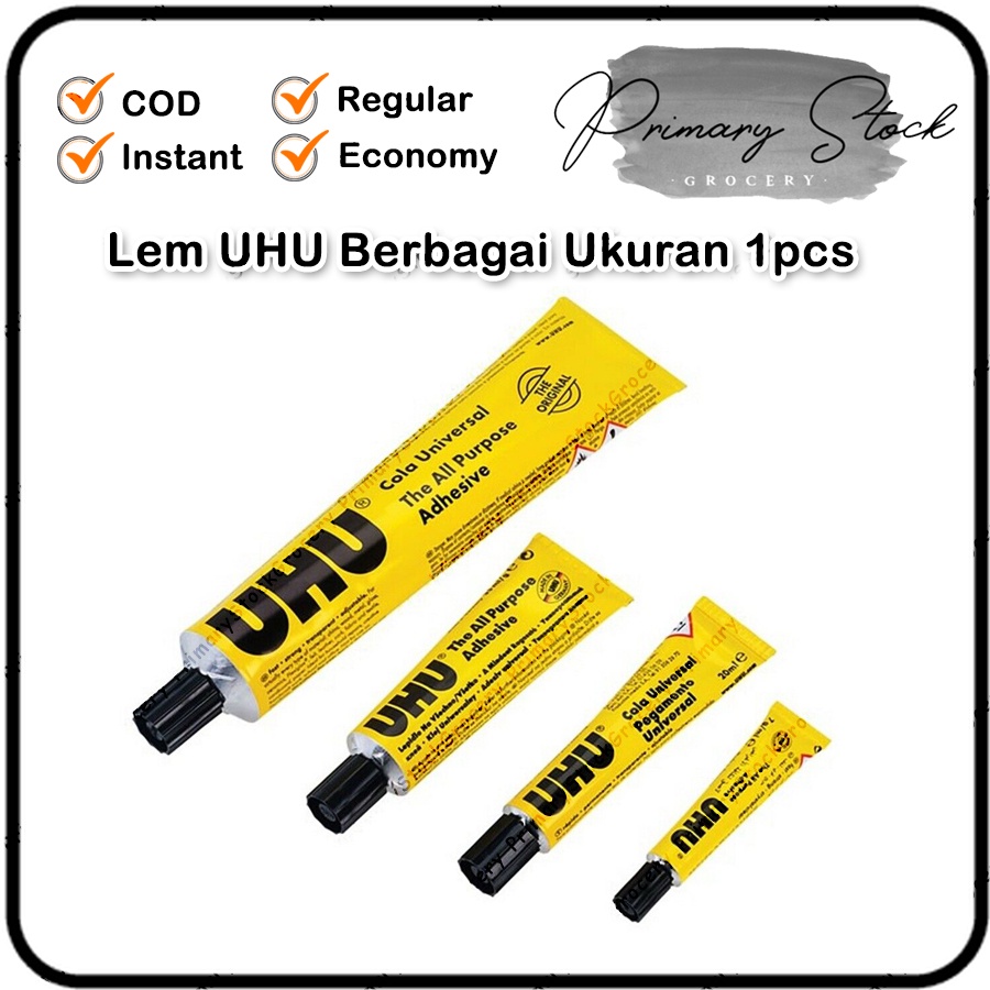 

Lem UHU Sepatu 7ML 60ML 20ML Cair Lem Kertas Serbaguna Prakarya Murah