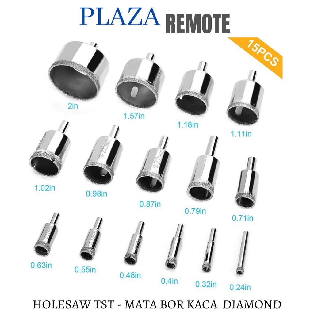 MATA BOR KACA HOLE SAW GRANITE KERAMIK DIAMOND 5 MM - 100 MM HOLE SAW DIAMOND DRILL BIT