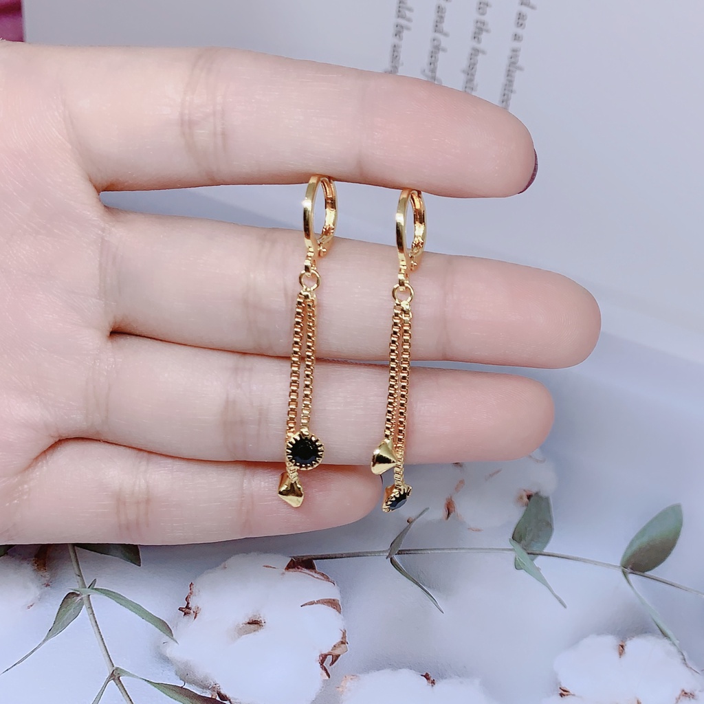 Anting Xuping Gold Perhiasan Fashion Wanita Model Permata Love One 37