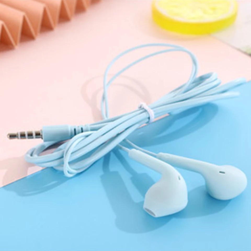 HEADSET MACARON U19 EARPHONE HI FI COLOR