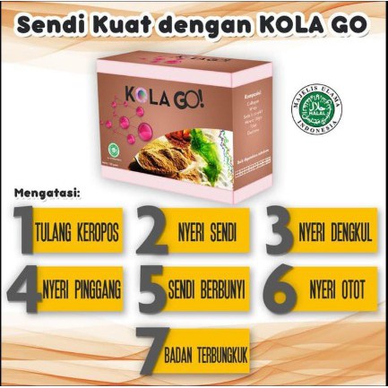 Minuman Kolagen Kolago Nutrisi Tulang Kola Go Rasa Coklat Obat Nyeri Sendi