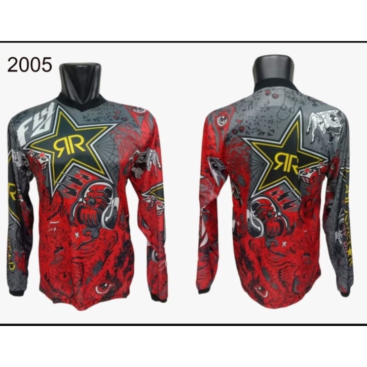 JERSEY MOTOR CROSS/TRAIL/RACING/MTB/SEPEDA/SPORT ROCKSTAR