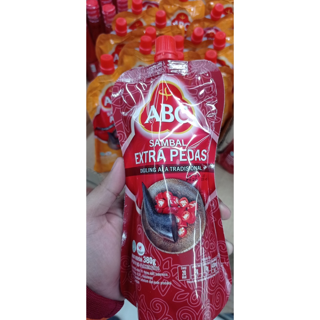 

ABC SAMBAL EXTRA PEDAS 380g MANTAP !!!!!!