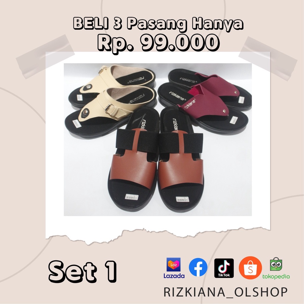 PROMO SANDAL BELI 2 dapat 3