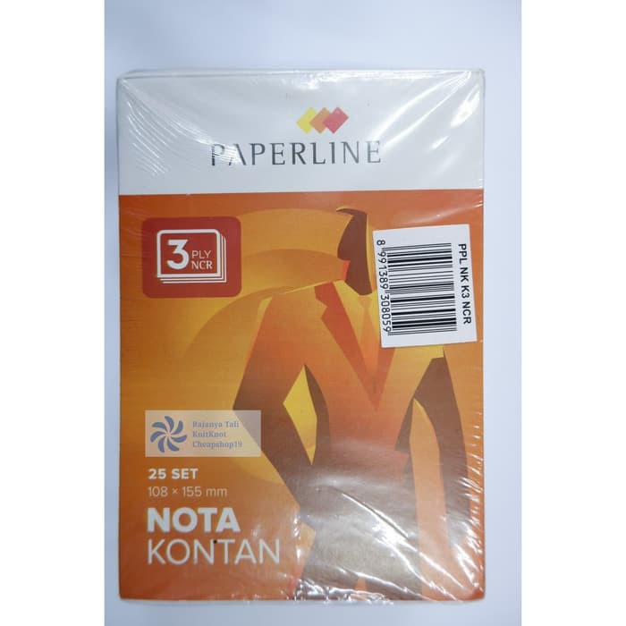 

Buku Nota K3 Bon Kontan Paperline Kecil 3 Rangkap NCR RJT