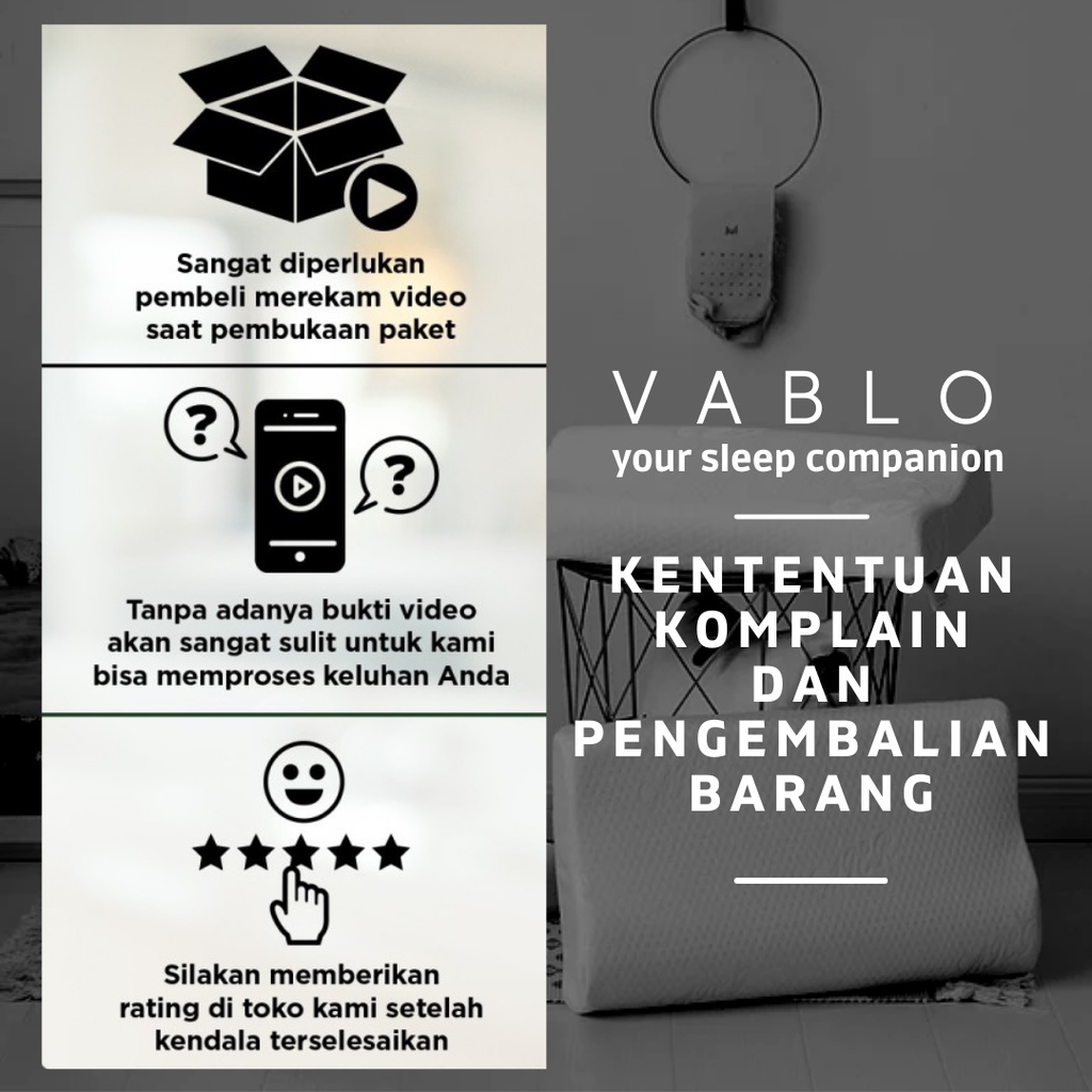 Vablo AnYeong bantal memory foam - 1pcs - memory foam micro-5