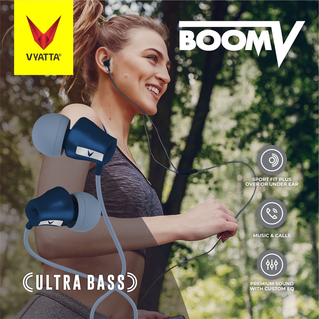 VYATTA BOOM V Earphone / Headset / Handsfree - Ultra Bass-5